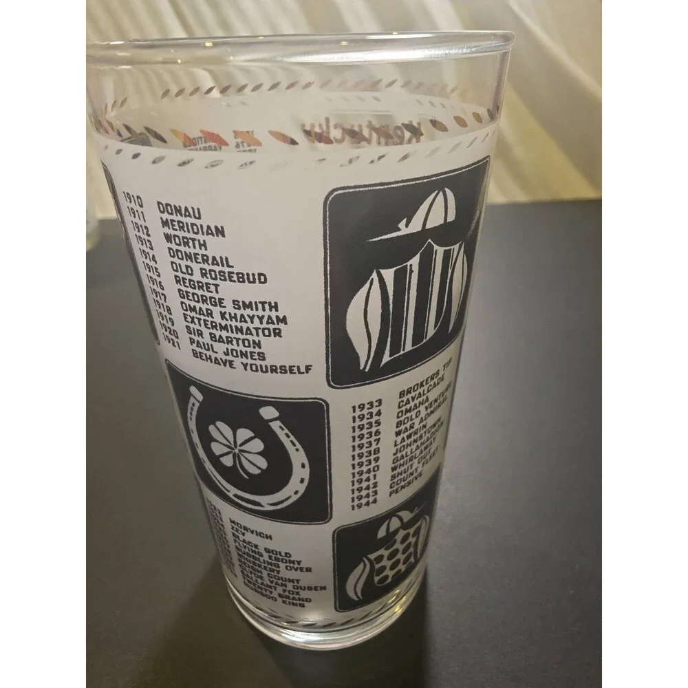 Kentucky Derby 1967 93rd Running Mint Julep Glass Churchill Downs Vintage VtG